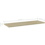 Police za knjige 4 kom boja hrasta sonome 60x20x1,5 cm iverica | shoptok.hr