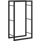  Stalak za drva za ogrjev mat crni 50x28x94 cm čelični | shoptok.hr