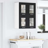 vidaXL viseći ormarić s policom riga 2 pcs crni hrast 60 x 31 x 40 cm | shoptok.hr