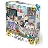 Puzzle 2D/3D - Vrtlarski mačići / Mačje stablo 500 kom 61x46