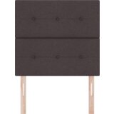  Temno rjava LED glava postelje 100 cm Tkanina, (22083996) | Shoptok.si