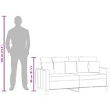  Dvosjed od tkanine tamnosivi 140 cm Siva | Shoptok.si
