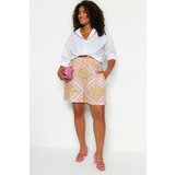 Trendyol curve plus size shorts &; bermuda - multicolored - normal waist Cene