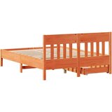 vidaXL Okvir kreveta bez madraca voštano smeđi 150x200 cm od borovine | shoptok.hr