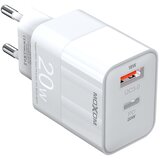Moxom Kućni punjač MX-HC134 20W Type C na Type C beli Cene