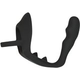 Black Velvets Black Velvet - valoviti analni dildo s penisom i prstenom za testise (crni) | shoptok.hr