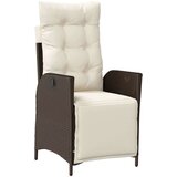  7-dijelni vrtni blagovaonski set s jastucima poliratan smeđi | shoptok.hr