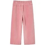 vidaXL Otroške hlače rebrasti žamet svetlo roza 128