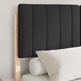  Krevetni okvir s tapiciranim uzglavljem Crna 120 x 200 cm | shoptok.hr