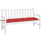  Jastuk za vrtnu klupu crveni 150 x 50 x 7 cm od tkanine Oxford | shoptok.hr
