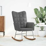  Stolica za ljuljanje tamnosiva baršunasta | shoptok.hr