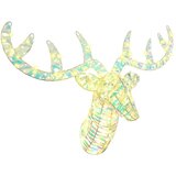 vidaXL Reindeer vuče saonice Topla bijela 60 cm PET Cijene