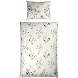 Esposa OBOJESTRANSKA POSTELJNINA Mavie 140/200 cm saten naravne barve | Shoptok.si