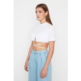 Trendyol X Sagaza Studio White Tie Detailed Bustier | shoptok.hr