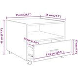 vidaXL Klubska miza artisan hrast 55 x 55 x 45 cm Konstruiran les | Shoptok.si