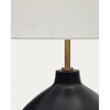 Kave Home Crno-bijela stolna lampa s tekstilnim sjenilom (visina 72 cm) Foixa – | shoptok.hr