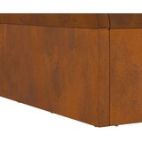 vidaXL Čelik otporan na vremenske uvjete/Smeđa 60 x 60 x 35 cm Stilsko | shoptok.hr