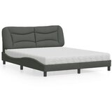 vidaXL Krevet s madrac svjetlosivi 160x200cm tkanina | shoptok.hr