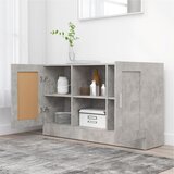  Komoda siva boja betona 120 x 30,5 x 70 cm konstruirano drvo | shoptok.hr
