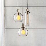 Toolight stropna viseća svjetiljka staklena kugla 20cm APP629-1CP | shoptok.hr