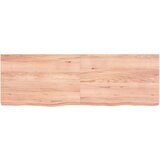  Kupaonska radna ploča svjetlosmeđa 120x40x(2-6) cm masivno drvo | shoptok.hr