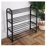 Vilde Regal za čevlje s 4 policami, črn, 50x19x57cm, (5000289760) | Shoptok.si