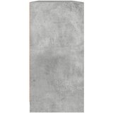  Regal za knjige s vratima boja betona 204 x 37 x 75 cm drveni | Eponuda.com