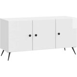 TV omarica Bela visok sijaj 99 x 34,5 x 50 cm Inženirski les, (5000210303) | Shoptok.si