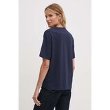 Lacoste Pamučna majica za žene, boja: tamno plava, TF7215 | shoptok.hr