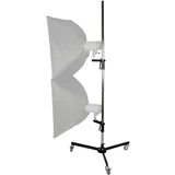 pro Wheeled Tripod with 2 Clamp Holders
