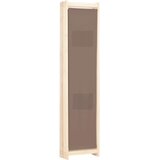 Sobna pregrada s 5 panela od tkanine 200 x 170 x 4 cm smeđa | shoptok.hr