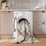 Flair Rugs Zelena pralna preproga iz mešanice bombaža 116x170 cm Muted Checkerboard – | Shoptok.si