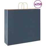  Papirnate vrećice 250 kom s ručkama plave 54x15x49 cm | shoptok.hr