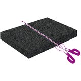  Gumenasti granulatni vanjski pod Crna 6 x 9 x 1 cm Guma | Eponuda.com