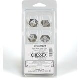 Chessex kockice - polyhedral - solid metal silver (7) Cene