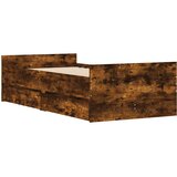  Okvir kreveta s ladicama boja dimljenog hrasta 100 x 200 cm | Eponuda.com