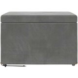  Stolica Tamno siva 61 x 41 x 40 cm Svileni i Fino Radeći Drvo - Tamno siva 60 cm Baršun | shoptok.hr