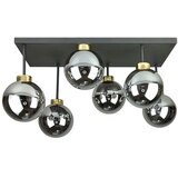  Plafonski luster DEA 6xE14/60W/230V crna/zlatna/zadimljena crna | Eponuda.com