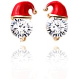INF Božični uhani z Božičkovo kapo Cinkova zlitina 1 par Multicolor1 S, (21548057) | Shoptok.si