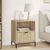 vidaXL Nočna omarica sonoma hrast 49 x 36 x 61 cm Konstruiran les | Shoptok.si