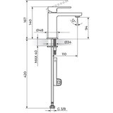 Rosan S2 baterija za lavabo – hladna voda 254101
