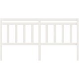  Uzglavlje za krevet bijelo 186 x 4 x 100 cm od masivne borovine | shoptok.hr