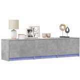 Maison Chic TV omarica - TV stojalo - Televizijska omarica z LED betonsko siva 165x34x40 cm inženirski les, (21701881) | Shoptok.si