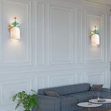  Zidna lampa TROPEA 1xE27/15W/230V zlatna/zadimljena ružičasta/plava/bela | Eponuda.com