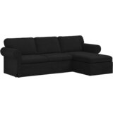 SOFA Crna 245 x 138 x 80 cm tkanina | shoptok.hr