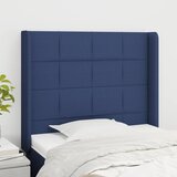  Uzglavlje s ušima plavo 83x16x118/128 cm od tkanine | Eponuda.ba