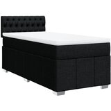 Maison Chic Box spring postelja - Vzmetna postelja z vzmetnico črn 90x190 cm blago SL24039, (21880021) Cene