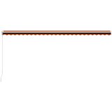 Tenda na ručno uvlačenje 600 x 300 cm narančasto-smeđa | shoptok.hr