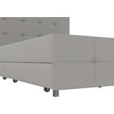 Støraa Sivi tapecirani bračni krevet s prostorom za odlaganje 140x200 cm Rose – | shoptok.hr