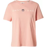 Gant Majica marine / staro roza / vinsko rdeča / bela